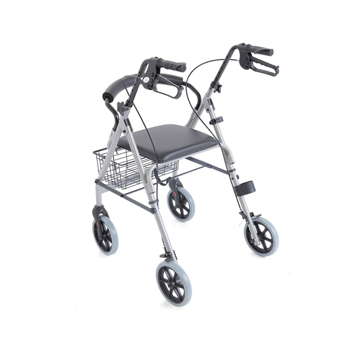 Deambulatore Rollator alluminio 4 ruote con sedile