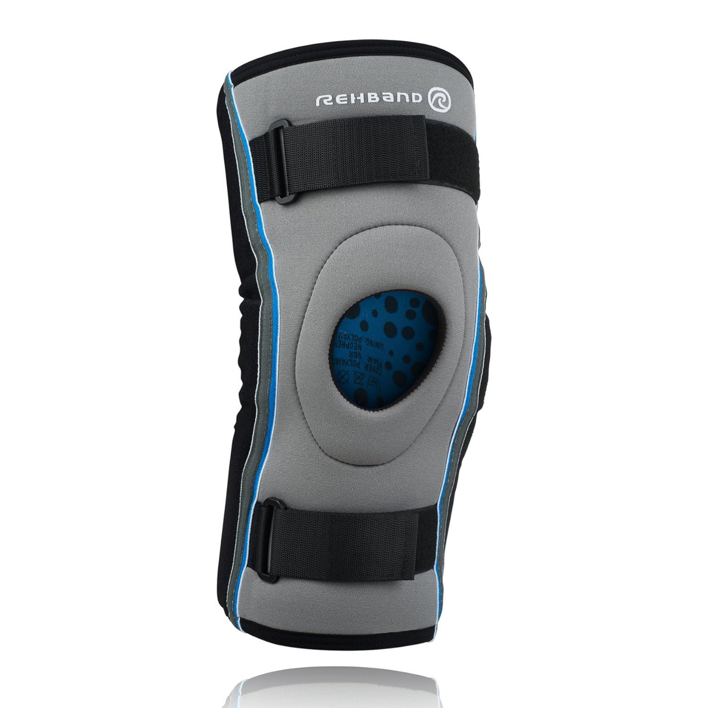 Ginocchiera Hyper X con supporto rotuleo - Rehaband 7783 Grigio
