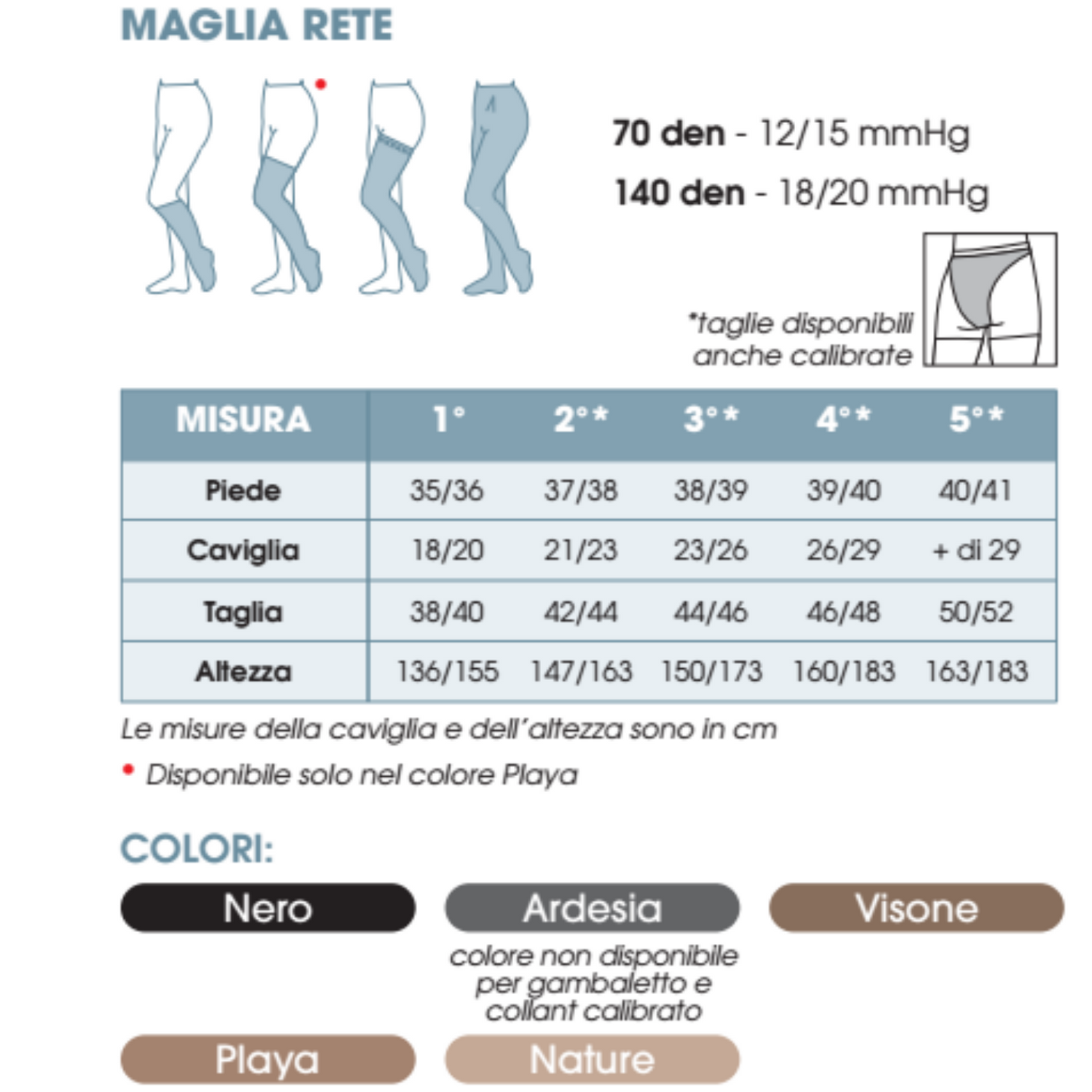Collant rete modasana 140