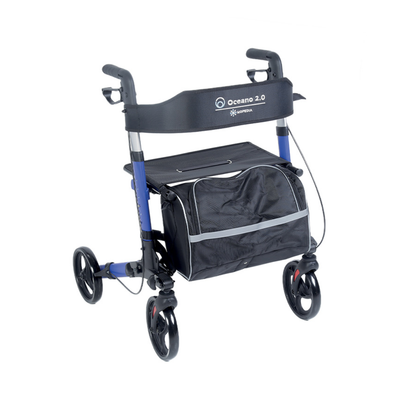 Rollator pieghevole con sedile e schienale in tessuto – Oceano 2.0 RP545