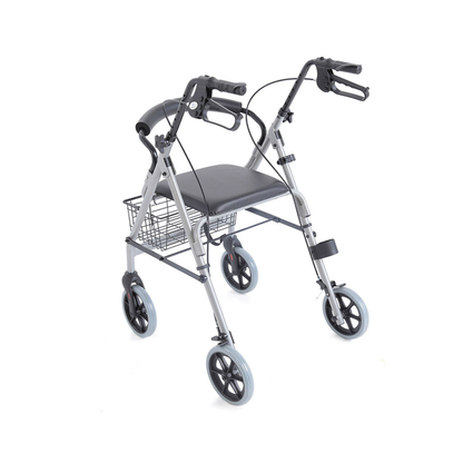 Deambulatore Rollator alluminio 4 ruote con sedile
