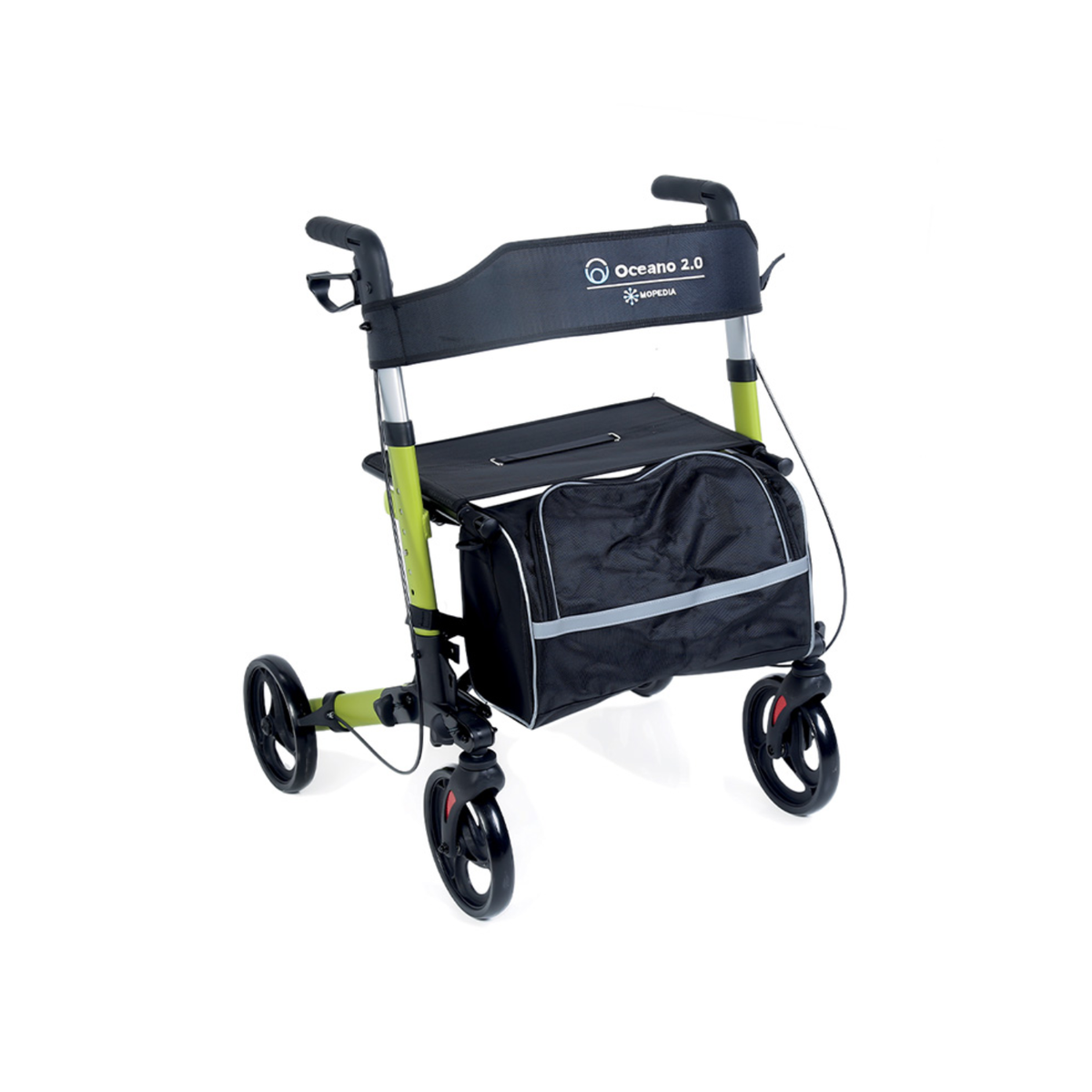 Rollator pieghevole con sedile e schienale in tessuto – Oceano 2.0 RP545