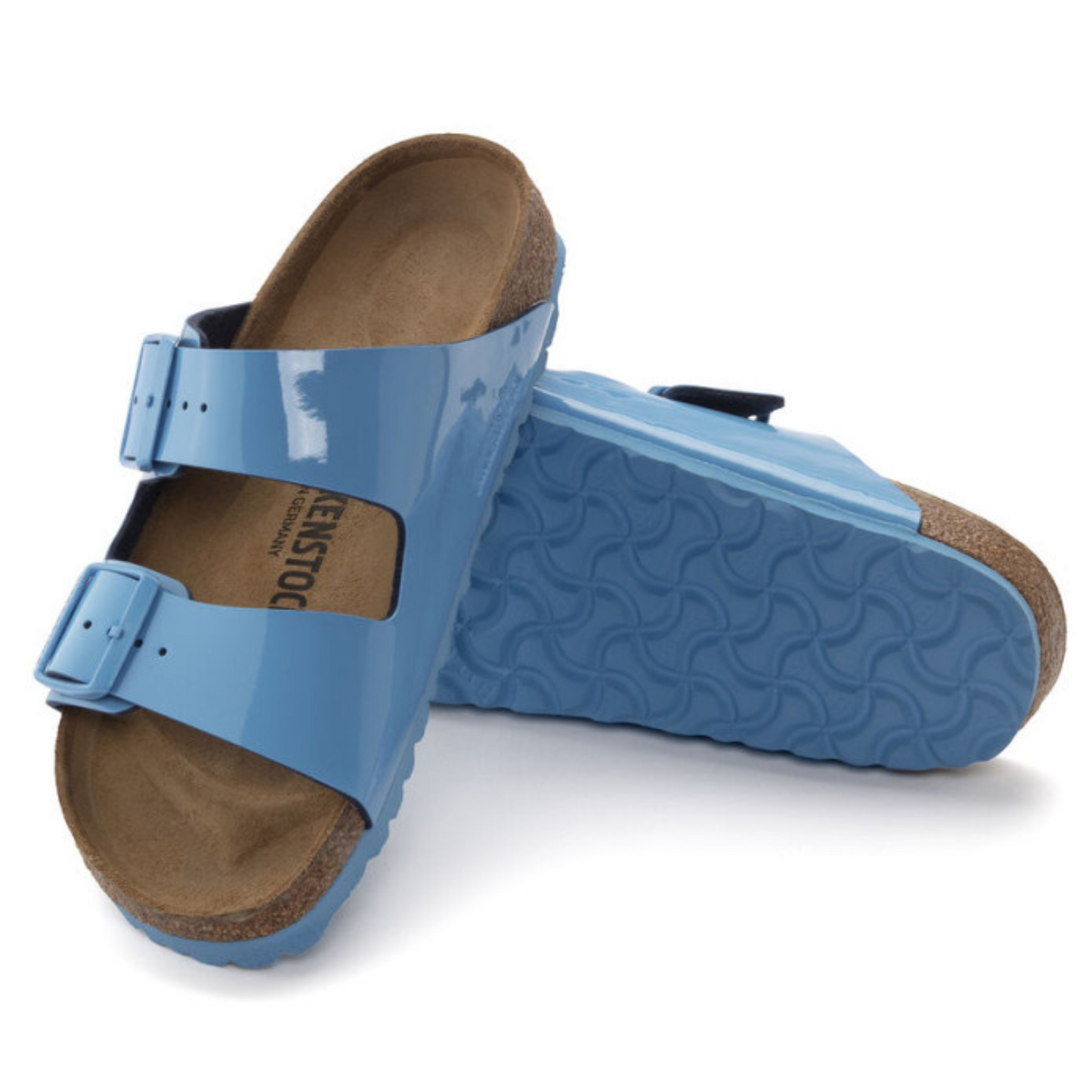 Ciabatta Arizona Patent Sky Blue Birkenstock