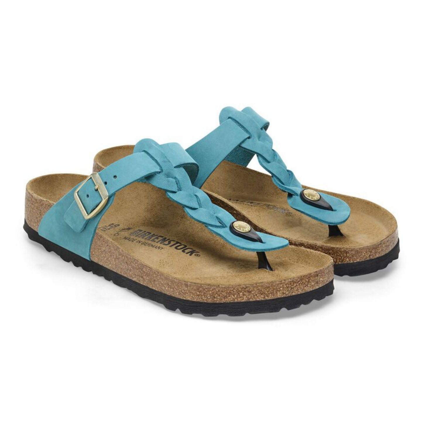 Infradito Gizeh braided biscay bay oiled leather biscaybay Birkenstock