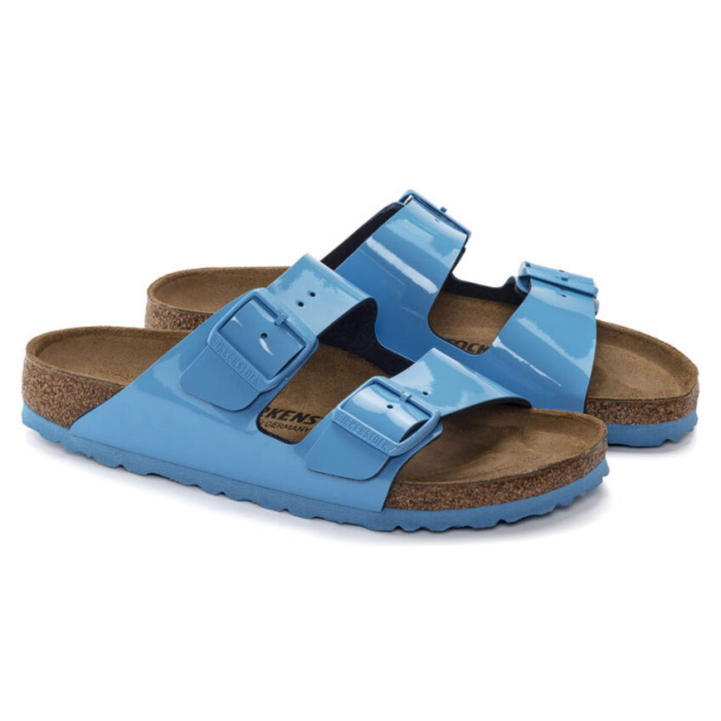 Ciabatta Arizona Patent Sky Blue Birkenstock