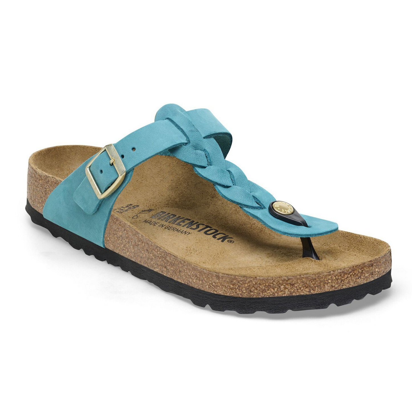 Infradito Gizeh braided biscay bay oiled leather biscaybay Birkenstock