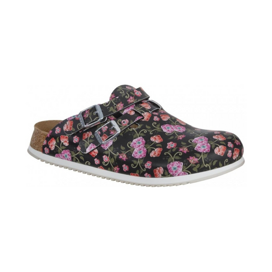 Ciabatta chiusa donna art Kay Blooming roses Black nero roses Birkenstock